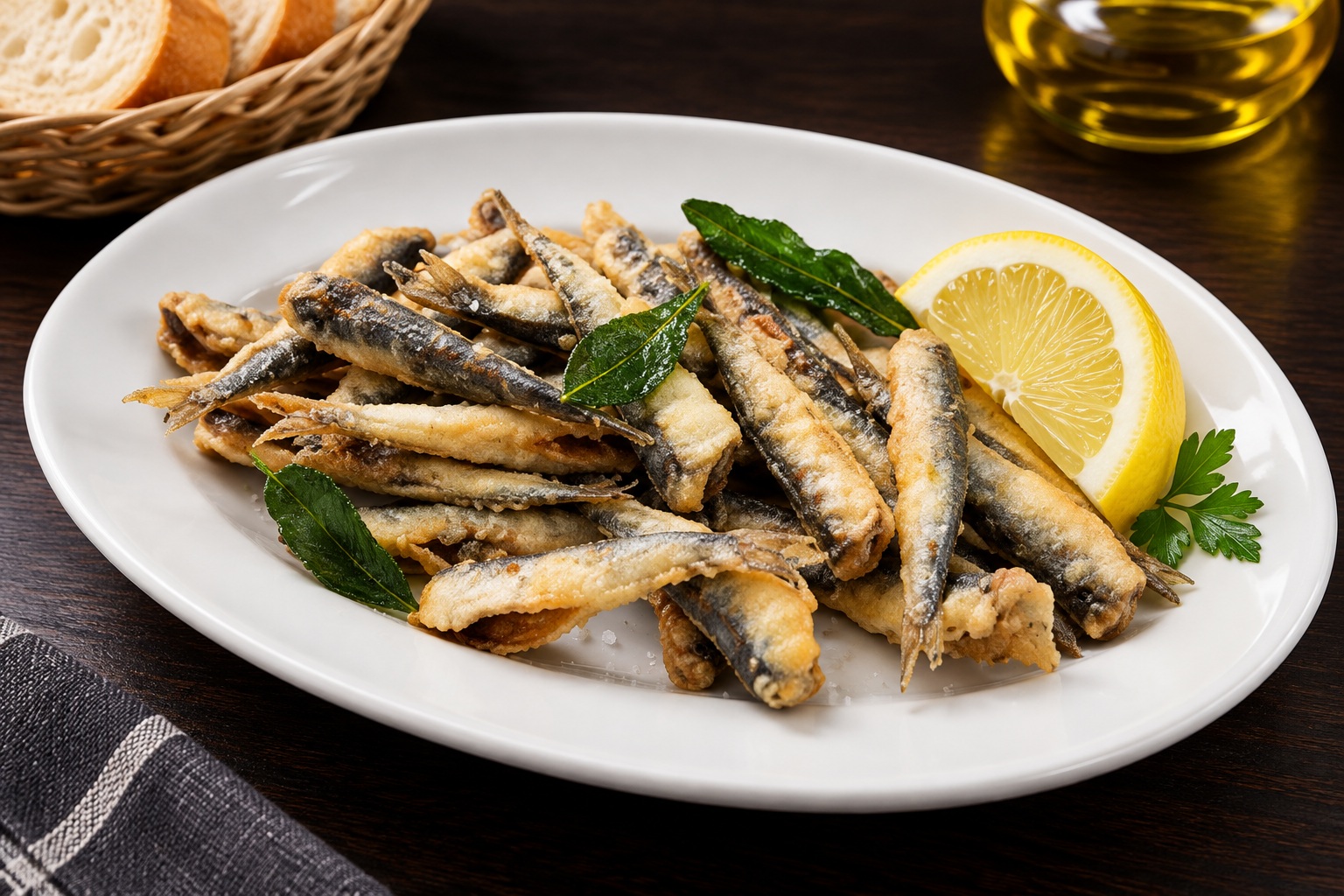 Foto provisional de boquerones fritos